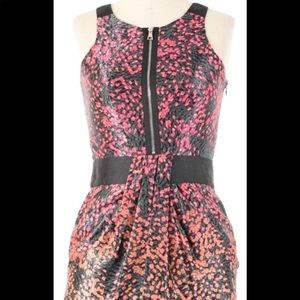 Pink ombré floral dress